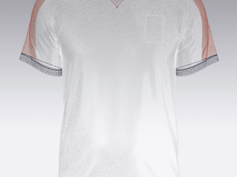Men Soccer Brown and Yellow Jersey Player-10 3D Model
