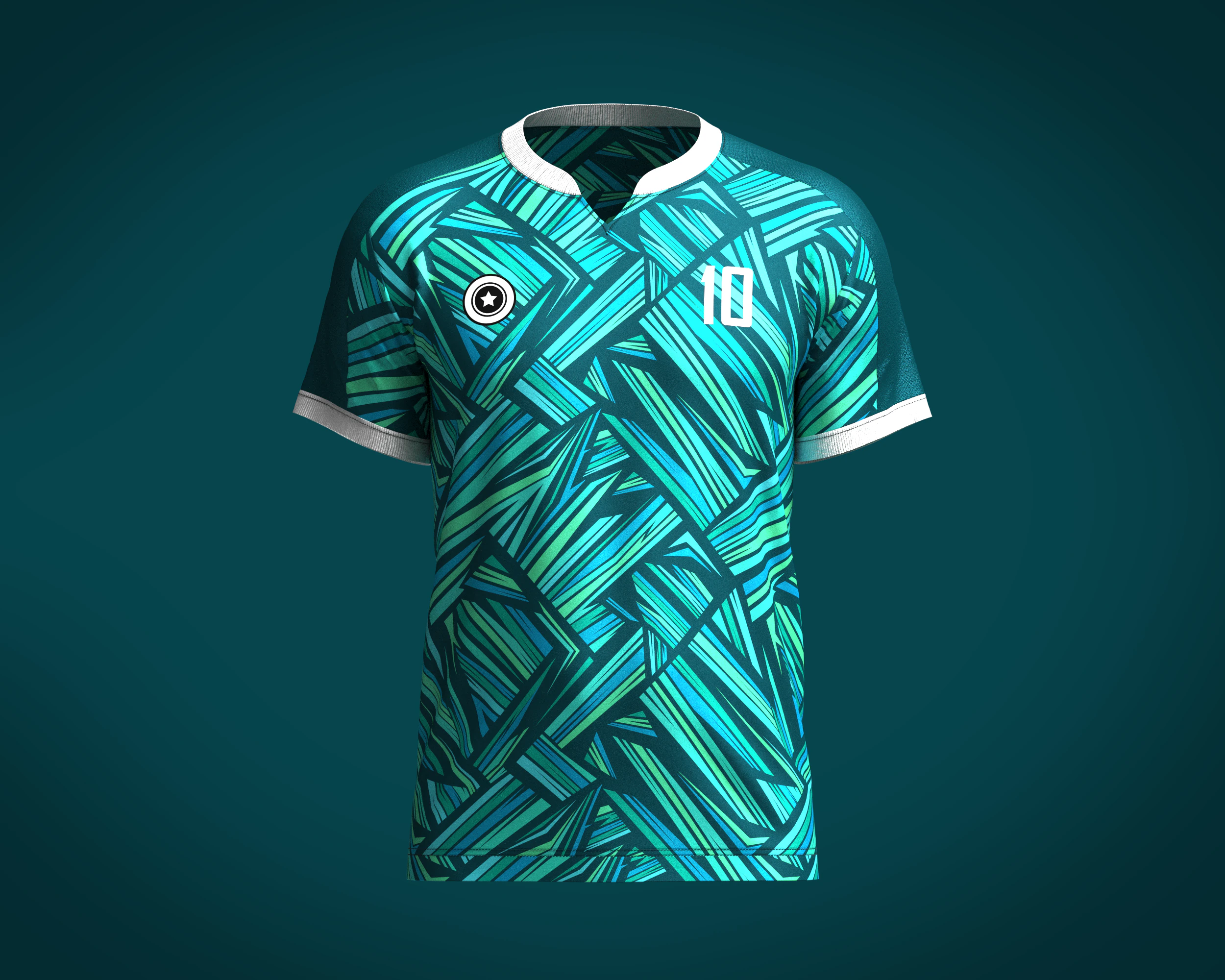 Men Soccer Printed Jersey Player-10 3D Model .c4d .max .obj .3ds .fbx .stl .blend 