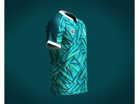 Men Soccer Printed Jersey Player-10 3D Model