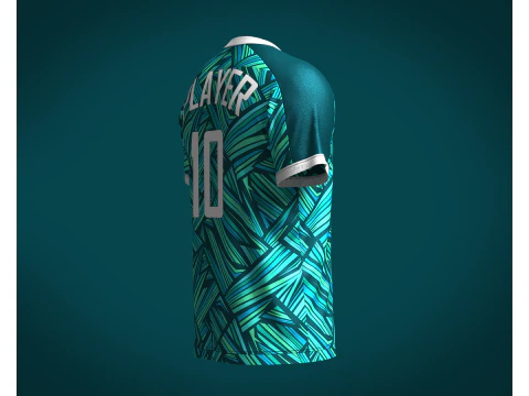 Men Soccer Printed Jersey Player-10 3D Model