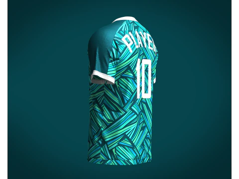 Men Soccer Printed Jersey Player-10 3D Model