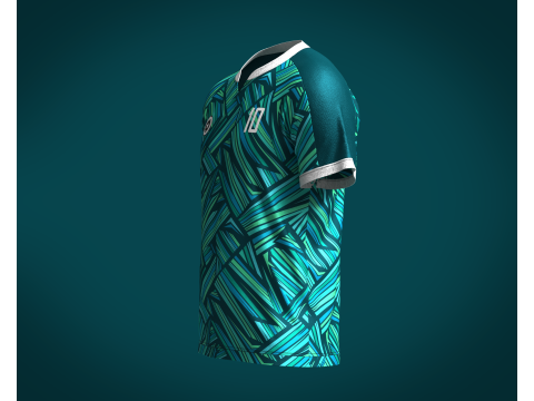 Men Soccer Printed Jersey Player-10 Modelo 3D