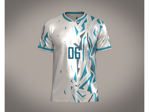 Soccer Advanced jersey Player-06 3D Model