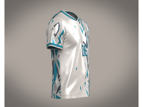 Soccer Advanced jersey Player-06 Modello 3D