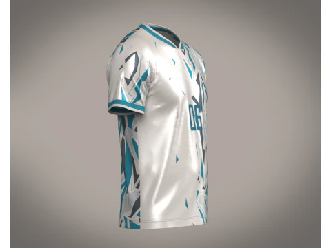 Soccer Advanced jersey Player-06 3D Model
