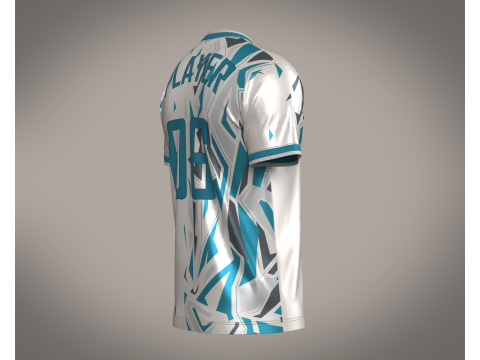 Soccer Advanced jersey Player-06 Modello 3D
