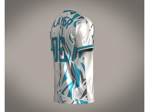Soccer Advanced jersey Player-06 3D Model