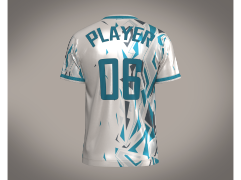 Soccer Advanced jersey Player-06 Modello 3D