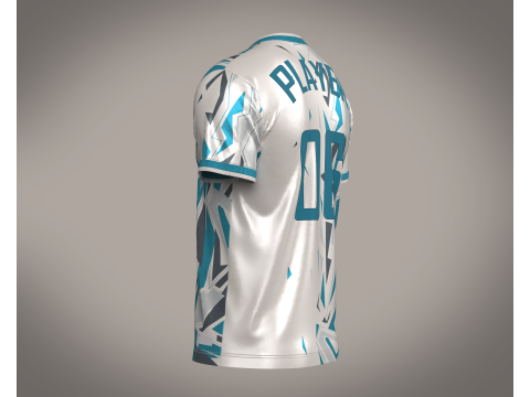 Soccer Advanced jersey Player-06 Modello 3D