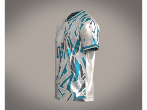Soccer Advanced jersey Player-06 Modello 3D