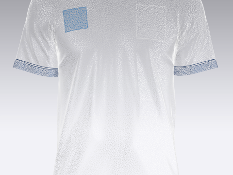 Soccer Blue jersey Player 07 3D 모델