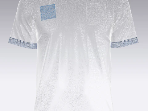 Soccer Blue jersey Player 07 3D Model