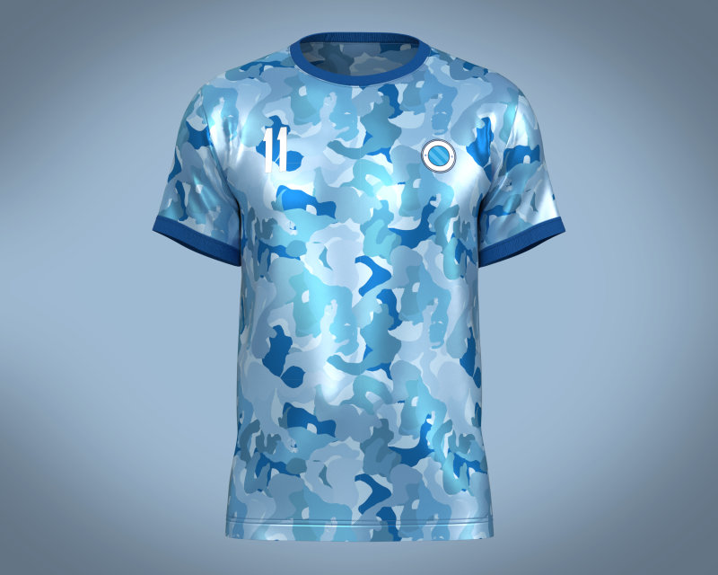 Soccer Camo Football Jersey Player 11 3D in 3DExport