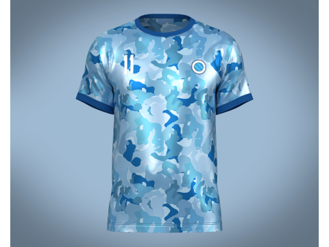 Soccer Camo Football Jersey Player 11 3D Model