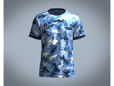 Soccer Camo Jersey Player 08 3D Model