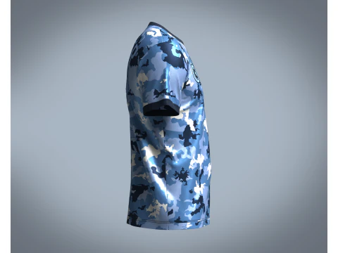 Soccer Camo Jersey Player 08 3D Model