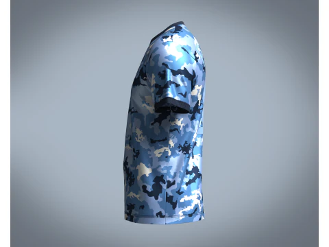 Soccer Camo Jersey Player 08 3D Model