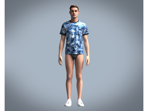 Soccer Camo Jersey Player 08 Modèle 3D