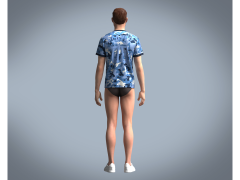 Soccer Camo Jersey Player 08 Modèle 3D