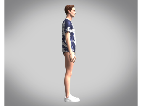 Soccer Dark Blue and Ash color Jersey Player-10 Model 3D