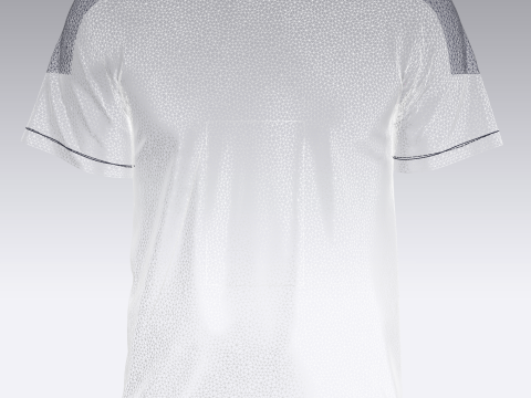 Soccer Dark Blue and Ash color Jersey Player-10 Model 3D