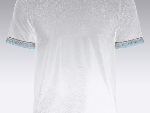Soccer Dark Blue jersey Player-06 3D 模型