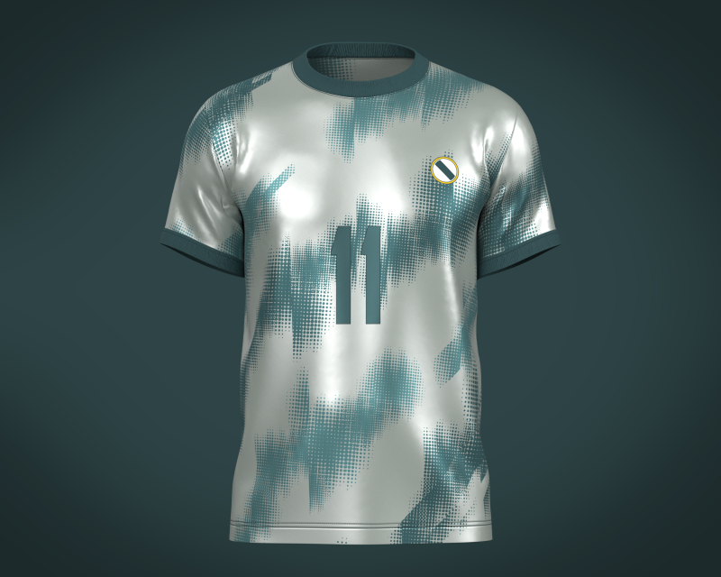 Soccer Football Ash Jersey Player-11 3D Model .c4d .max .obj .3ds .fbx .stl .blend 