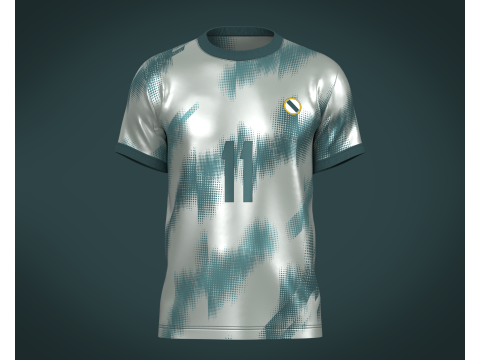 Soccer Football Ash Jersey Player-11 3D Model