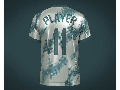 Soccer Football Ash Jersey Player-11 3D Model