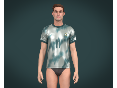 Soccer Football Ash Jersey Player-11 3D Model