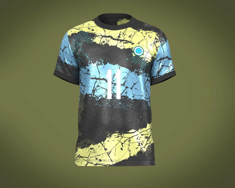 Soccer Football Black Jersey Player-11 3D 模型 .c4d .max .obj .3ds .fbx .stl .blend 
