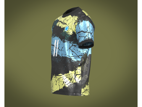 Soccer Football Black Jersey Player-11 3D 模型