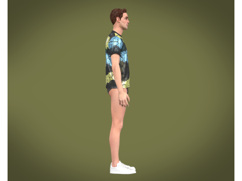 Soccer Football Black Jersey Player-11 3D 模型