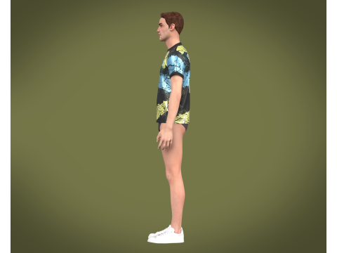 Soccer Football Black Jersey Player-11 3D 模型