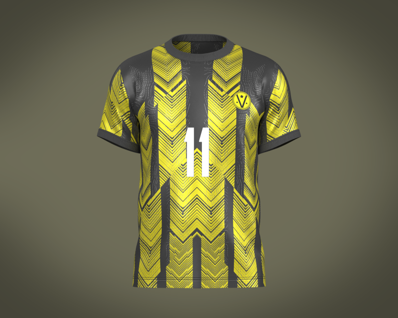 Soccer Football Black with yellow Jersey Player-11 Modèle 3D .c4d .max .obj .3ds .fbx .stl .blend 