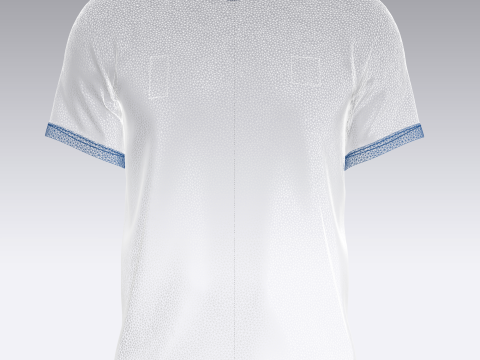 Soccer Football Blue and Red Jersey Player-11 3D Model