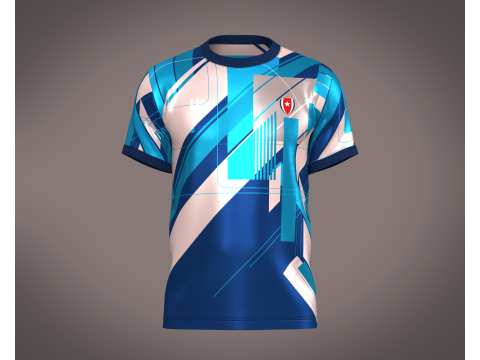 Soccer Football Blue color Jersey Player-11 3D मॉडल