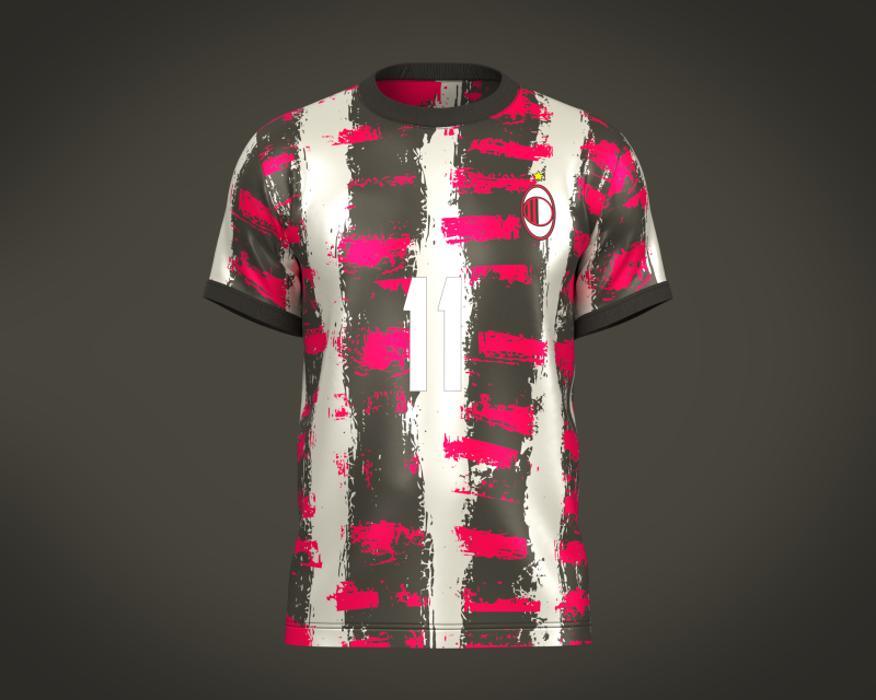 Soccer Football Brown with Mgenta Jersey Player-11 3D Модель .c4d .max .obj .3ds .fbx .stl .blend 