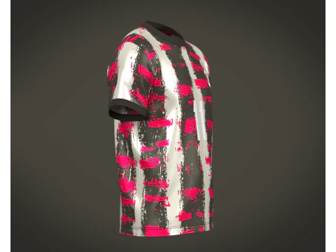 Soccer Football Brown with Mgenta Jersey Player-11 3D Model