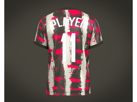 Soccer Football Brown with Mgenta Jersey Player-11 3D Модель