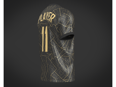 Soccer Football Jersey Player 11 3D Model