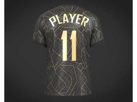 Soccer Football Jersey Player 11 3D Model