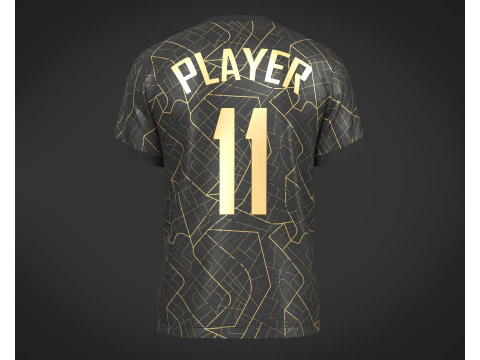 Soccer Football Jersey Player 11 3D Model