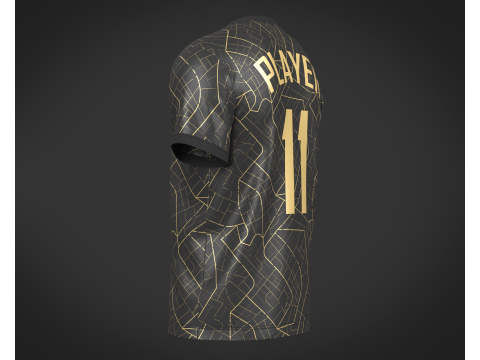 Soccer Football Jersey Player 11 3D Model