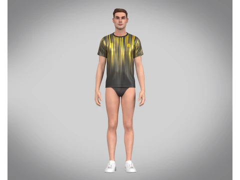 Soccer Football Jersey Player-11 3D Model