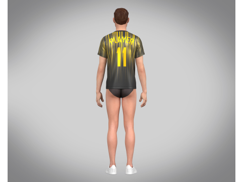 Soccer Football Jersey Player-11 Modelo 3D