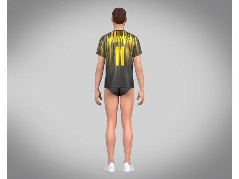Soccer Football Jersey Player-11 3D Model