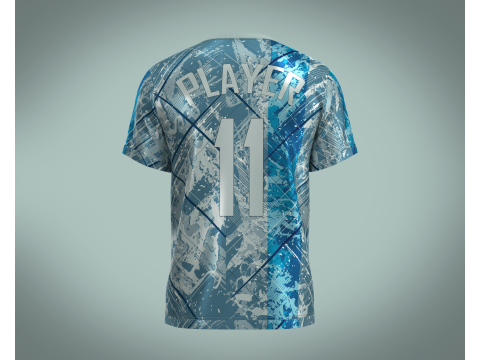 Soccer Football Jersey Player-11 V2 3D Model