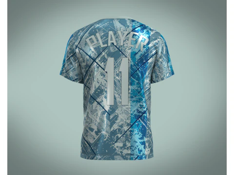 Soccer Football Jersey Player-11 V2 3D Model