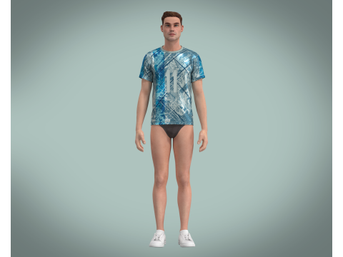 Soccer Football Jersey Player-11 V2 3D Model